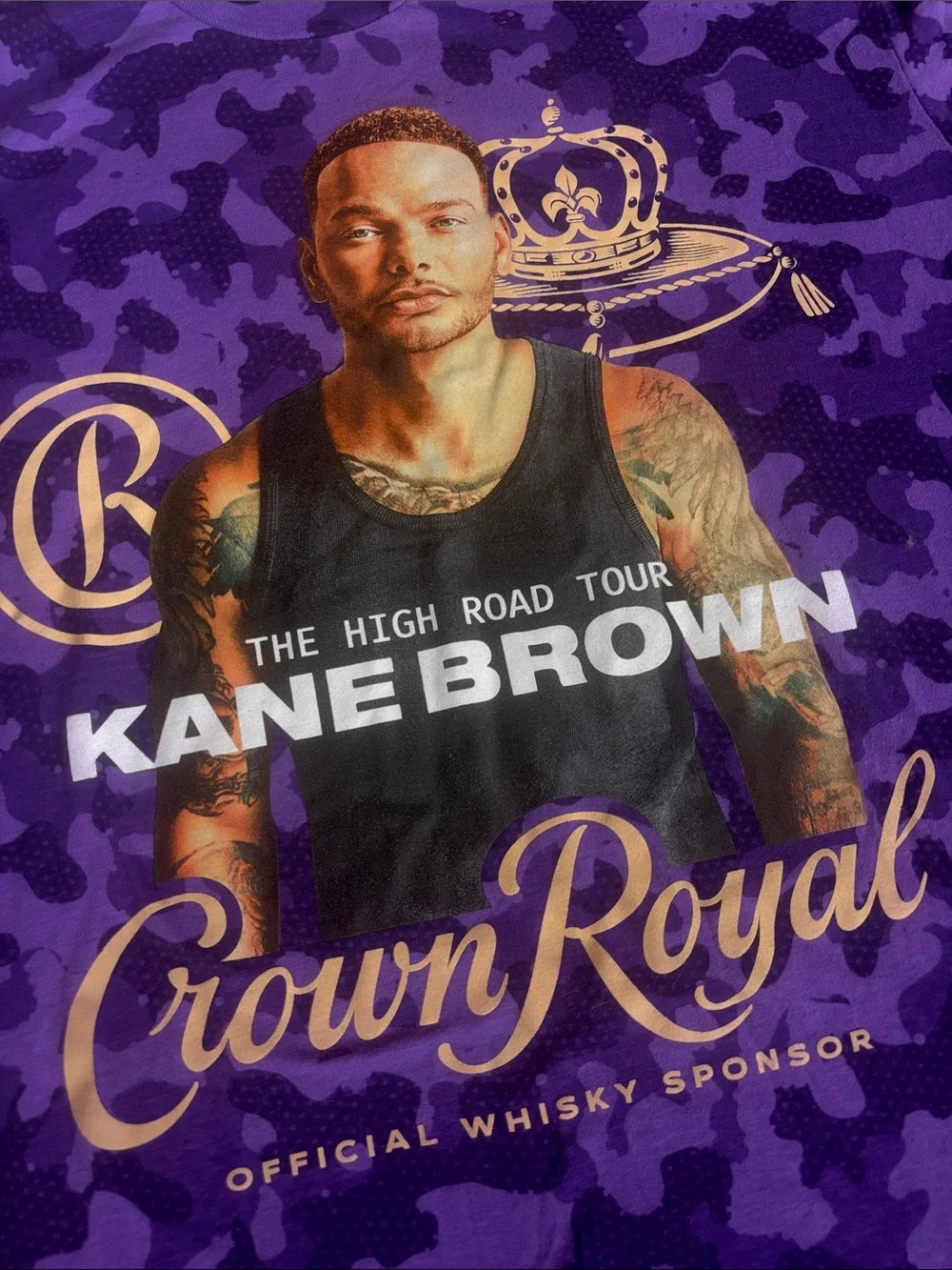 Purple Camo 'Crown Royal' Tour Tee